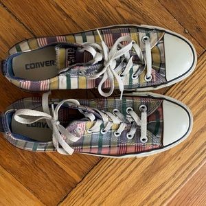 plaid converse womens